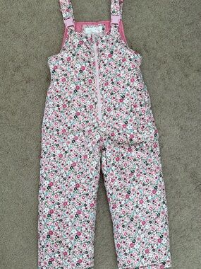 OshKosh B'gosh Pink Floral Ski Snow Suit Size 6